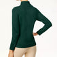 Karen Scott Women's Cotton Turtleneck Sweater Green Size X-Large