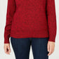Karen Scott Women's Marled Cotton Turtleneck Sweater Red Size X-Large
