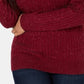 Karen Scott Women's Cable-Knit V-Neck Sweater Medium Red Size Medium