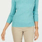 Karen Scott Women's Cable-Knit Sweater Blue Size Small