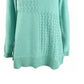 Karen Scott Women's Cotton Mixed-Stitch Sweater Blue Size Large