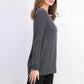 Karen Scott Women's Cotton Mixed-Stitch Sweater Charcoal Size Medium