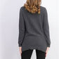 Karen Scott Women's Cotton Mixed-Stitch Sweater Charcoal Size Medium