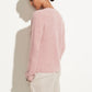 Karen Scott Women's Cotton Mixed Stitch Sweater Pink Size Medium