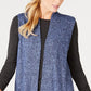 Karen Scott Women's Sweater Vest Blue Size Extra Small