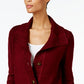 Karen Scott Women's Button-Front Shawl-Collar Cardigan Red Size Small