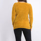 Karen Scott Women's V Neck Chenille Sweater Gold Size X-Large