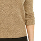 Karen Scott Women's Point Collar Sweater Chestnut Brown Size Petite M
