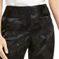 Alfani Women's Tummy-Control Jacquard Pants Black Size 6