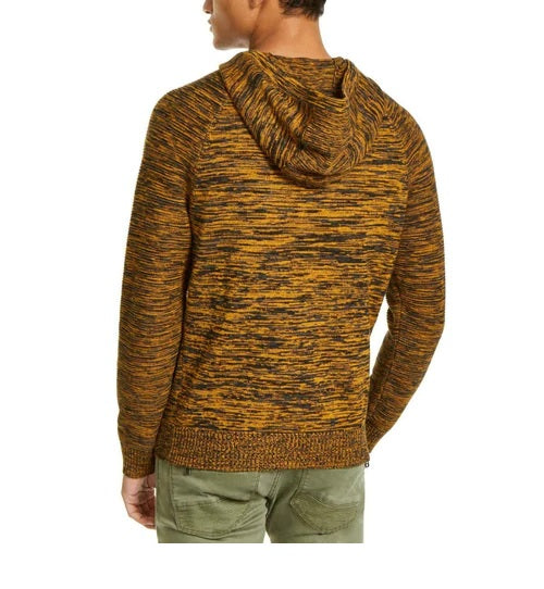 INC International Concepts Men's Hooded Raglan Sweater Yellow Size XXX-Large