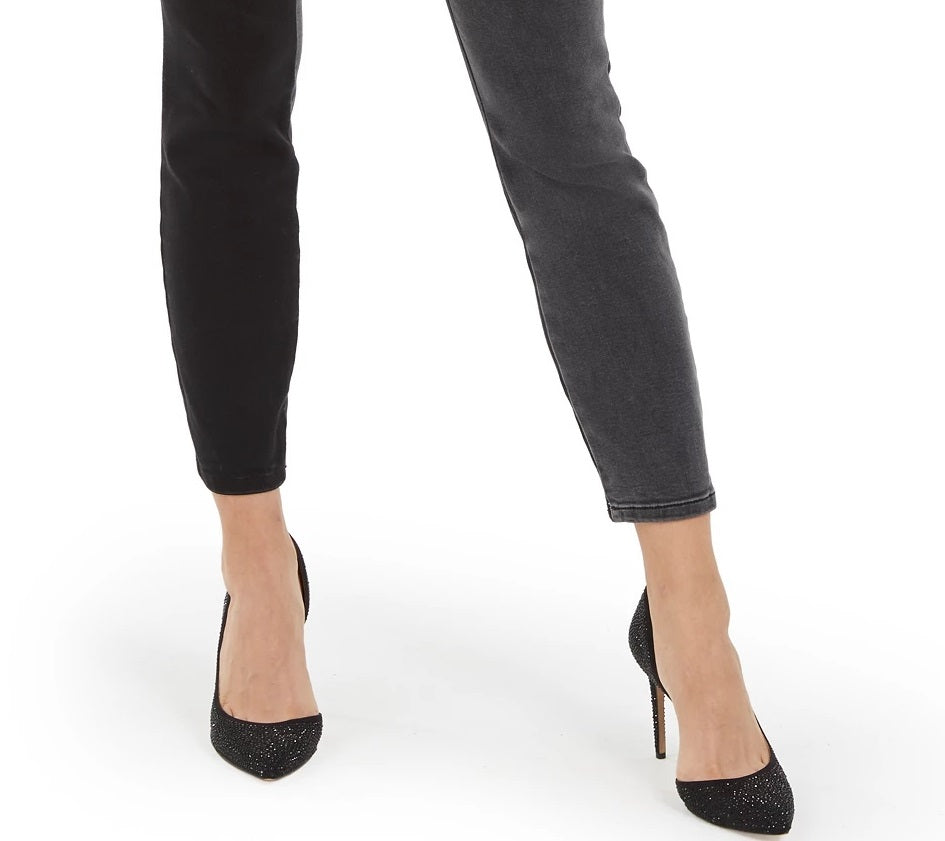 INC International Concepts Women's Two-Tone Skinny Jeans Black Size 0