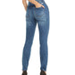 INC International Concepts Women's Rhinestone Skinny Ankle Jeans Blue Size 6