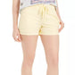 Style & Co Women's Poplin Tie Shorts Gold Size Large