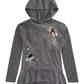 Epic Threads Big Girls Hooded Reversible Sequin Star Top Dark Gray Size X-Large