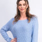 Karen Scott Women's Diamond Cable-Knit Sweater Blue Size X-Small