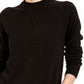 Karen Scott Women's Zip-Back Mock-Neck Sweater Black Size Extra Large