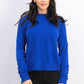 Karen Scott Women's Zip Back Mock Neck Sweater Navy Size Medium