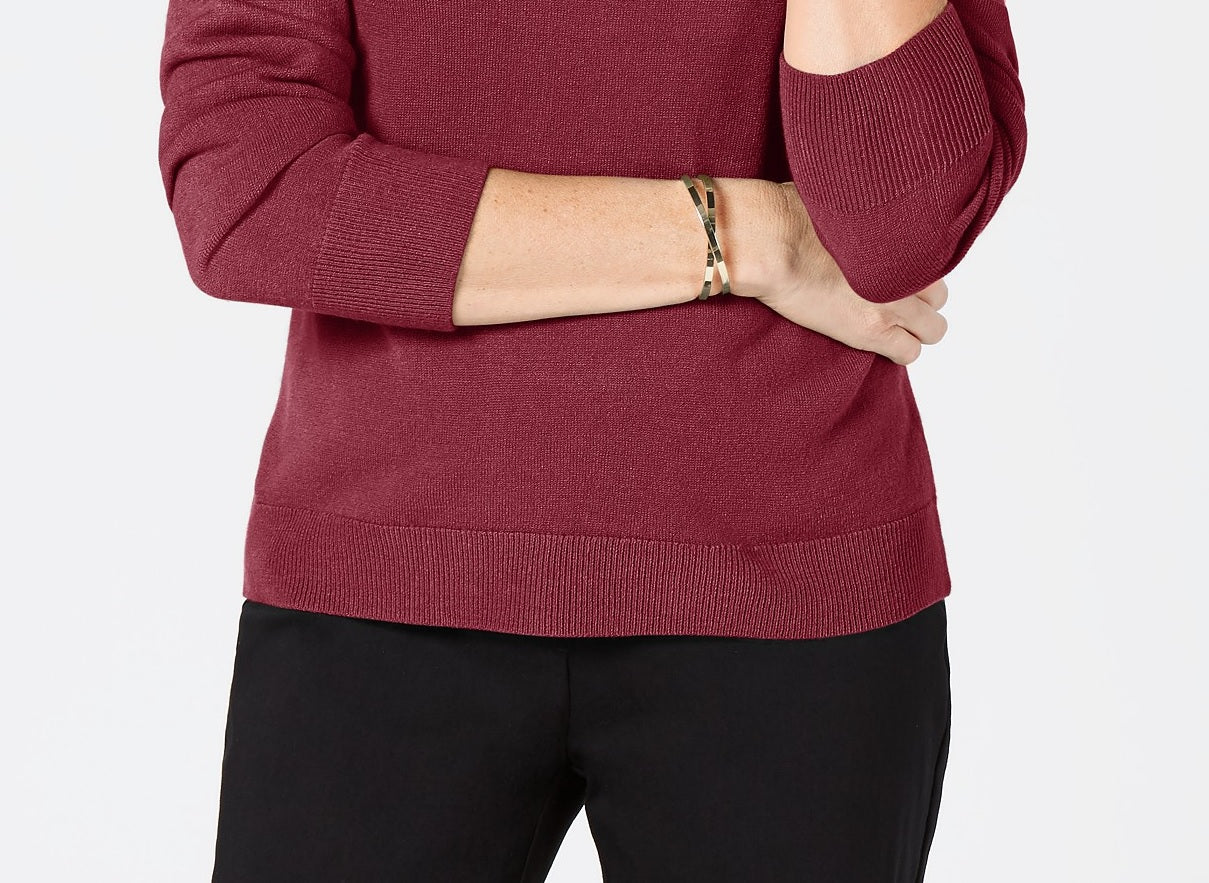 Karen Scott Women's Turtleneck Sweater Med Purple Size XX-Large