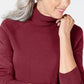 Karen Scott Women's Turtleneck Sweater Wine Size Extra Large