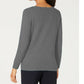 Karen Scott Women's V-Neck Luxsoft Sweater Charcoal Size Large