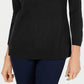 Karen Scott Women's V-Neck Sweater Black Size Medium