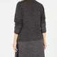 Karen Scott Women's Open-Front Contrast-Trim Cardigan Black Size Small