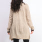 Karen Scott Women's Contrast-Trim Open-Front Cardigan Brown Size Extra Large