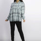Style & Co Women's Plaid One-Pocket Shirt Green Size Large