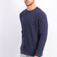 Alfani Men's Heathered Sweatshirt Navy Size Large