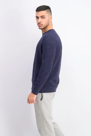 Alfani Men's Heathered Sweatshirt Navy Size Large