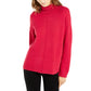 Alfani Women's Heathered Drop Shoulder Pullover Sweater Pink Size Medium