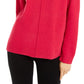 Alfani Women's Heathered Drop Shoulder Pullover Sweater Pink Size Medium