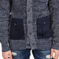 American Rag Men's Textured Cardigan Blue Size Medium