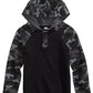 Epic Threads Toddler Boys Camo Colorblocked Thermal-Knit Hooded Henley Black Size 2