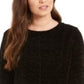 Style & Co Women's Chenille Sweater Black Size X-Large