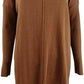 Style & Co Women's Seam-Front Tunic Sweater Brown Size Medium