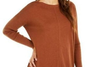 Style & Co Women's Seam Front Tunic Sweater Beige Size Petite X-Small