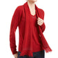 Karen Scott Women's Embellished Scarf Sweater Red Size X-Large
