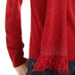 Karen Scott Women's Embellished Scarf Sweater Red Size X-Large