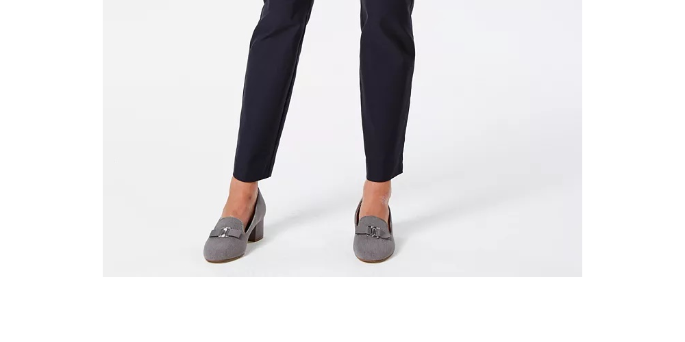 Charter Club Women's Cambridge Skinny Pull-On Tummy-Control Pants Bright Blue Size 4