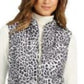 Charter Club Women's Animal-Print Quilted Vest White Size Large