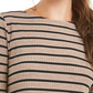 Charter Club Women's Heather Long-Sleeve Top Dark Beige Size Small