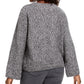 Style & Co Women's Marled Flared Sleeve Sweater Grey Size X-Small