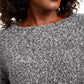Style & Co Women's Marled Flared Sleeve Sweater Grey Size X-Small