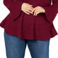 Style & Co Women's Plus Size Ruffled Sweater Purple Size X-Large