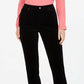 Charter Club Women's Lexington Corduroy Tummy-Control Pants Black Size 14