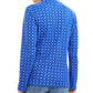 Karen Scott Women's Petite Snowflake Dot Printed Mock-Neck Top Dark Blue Size Petite Small