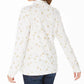 Karen Scott Women's Snowy Glory Mock Neck Top Black Size Large