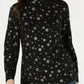Karen Scott Women's Snowy Glory Mock Neck Top Black Size Petite Small
