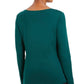 Karen Scott Women's Sparkle Holiday Graphic Shirt Green Size Small